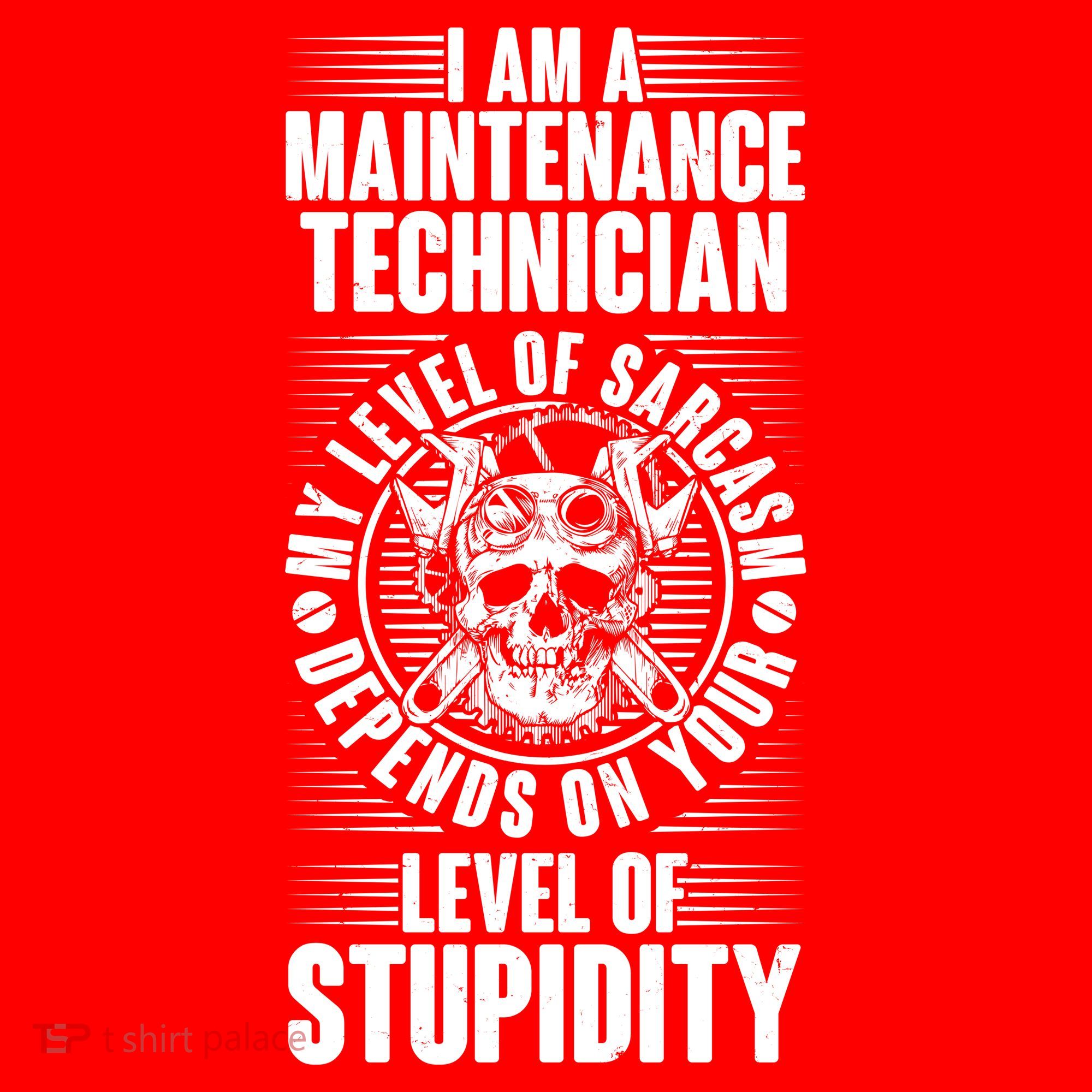 I Am A Maintenance Technician Level Of Stupidity Kids Hoodie
