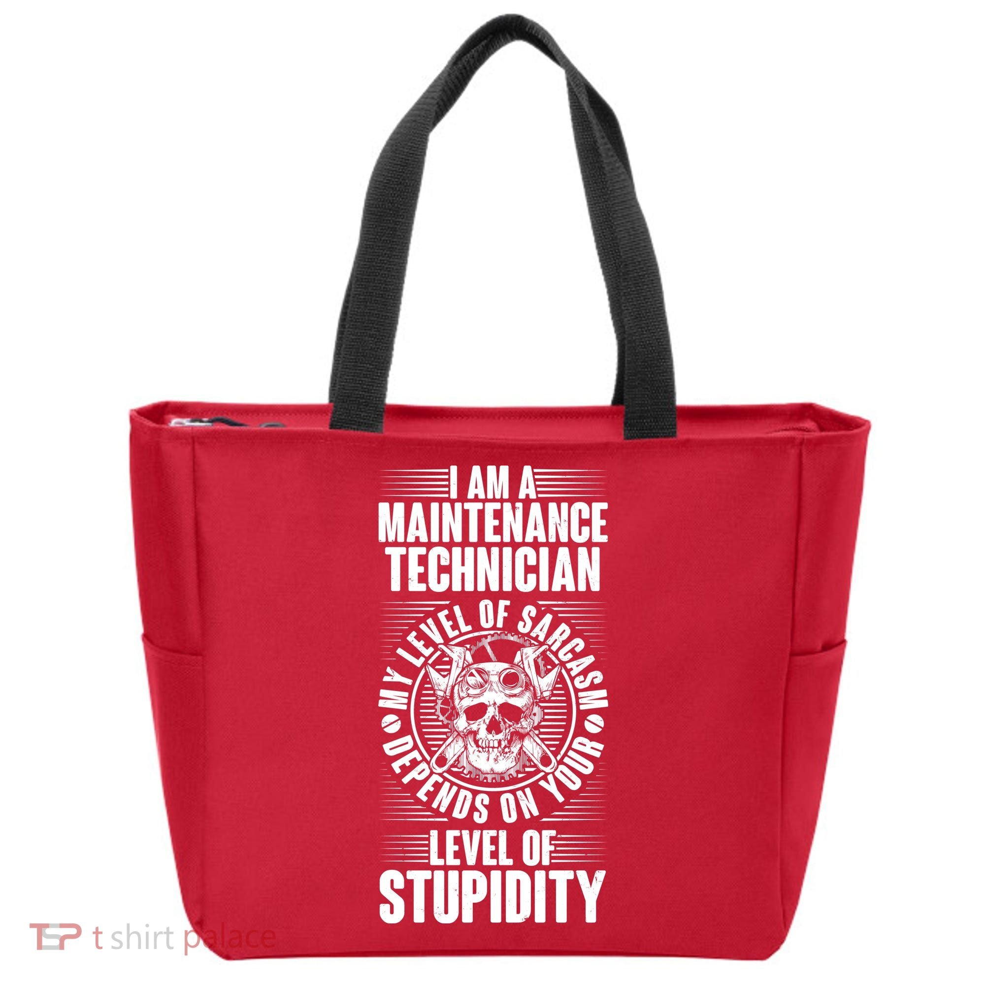 I Am A Maintenance Technician Level Of Stupidity Tote Bag