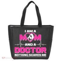 I Am A Mom and A Doctor Nothing Scare Me Tote Bag thumb 0