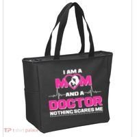 I Am A Mom and A Doctor Nothing Scare Me Tote Bag thumb 2