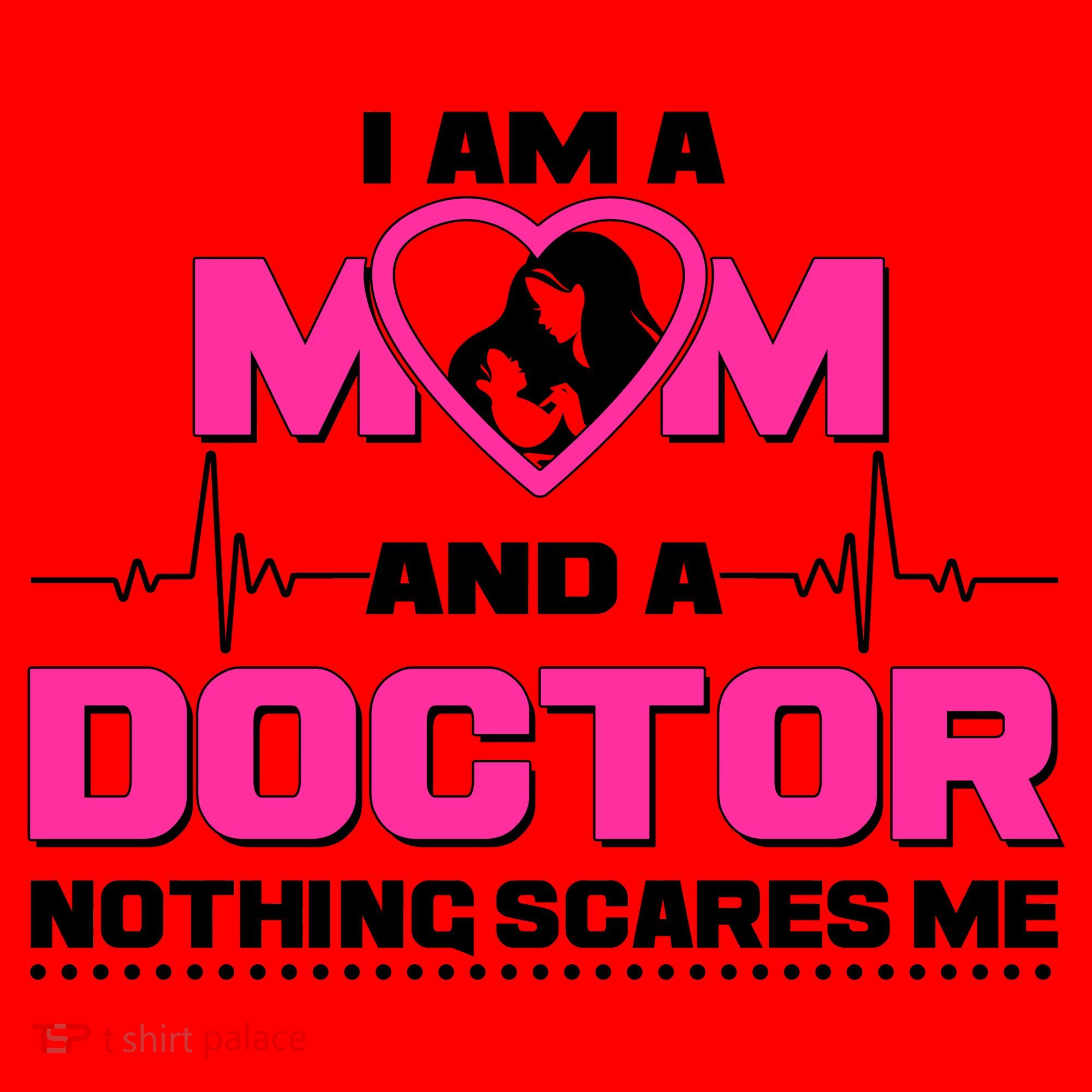 I Am A Mom and A Doctor Nothing Scare Me Santa Hat