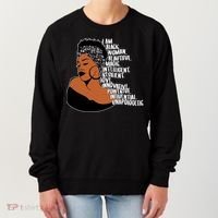 I Am A Proud Black Woman Beautiful Powerful Women's Sweatshirt thumb 0