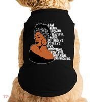 I Am A Proud Black Woman Beautiful Powerful Doggie Tank thumb 0