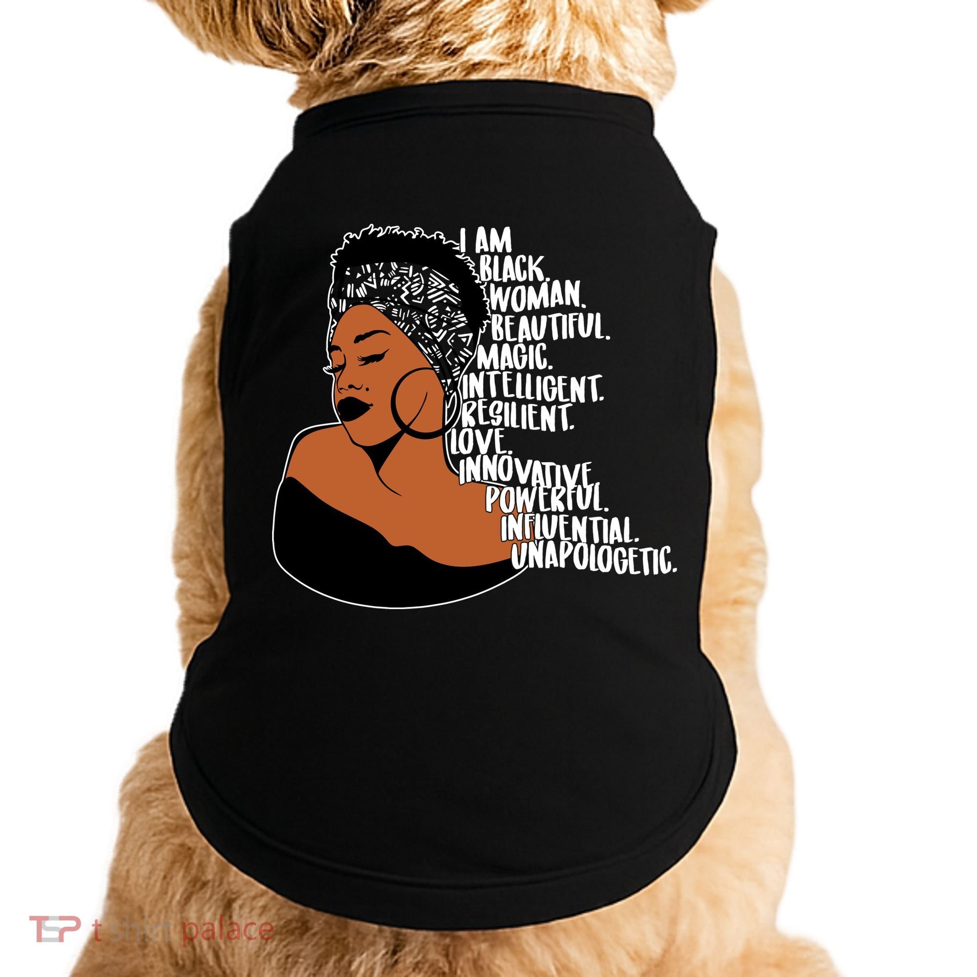 I Am A Proud Black Woman Beautiful Powerful Doggie Tank