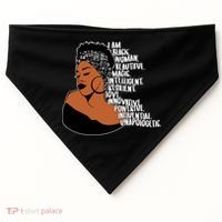 I Am A Proud Black Woman Beautiful Powerful USA-Made Doggie Bandana thumb 0