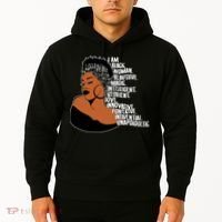 I Am A Proud Black Woman Beautiful Powerful Hoodie thumb 2