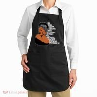 I Am A Proud Black Woman Beautiful Powerful Apron thumb 2
