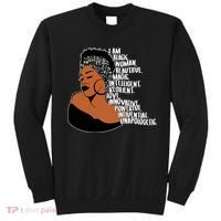 I Am A Proud Black Woman Beautiful Powerful Sweatshirt thumb 0