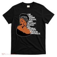I Am A Proud Black Woman Beautiful Powerful T-Shirt thumb 0