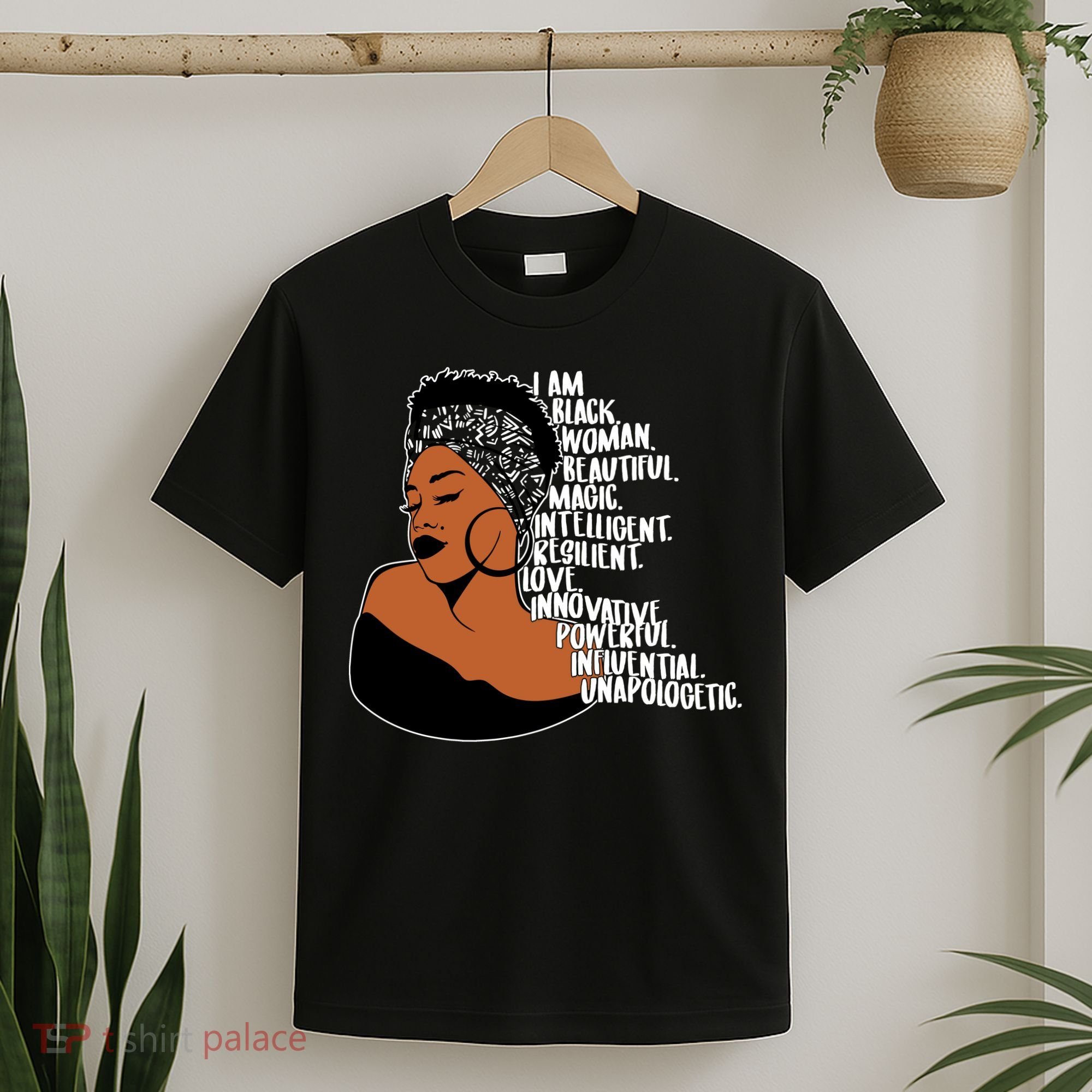I Am A Proud Black Woman Beautiful Powerful T-Shirt