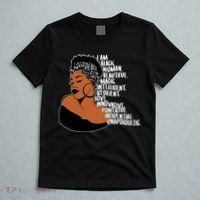 I Am A Proud Black Woman Beautiful Powerful T-Shirt thumb 5