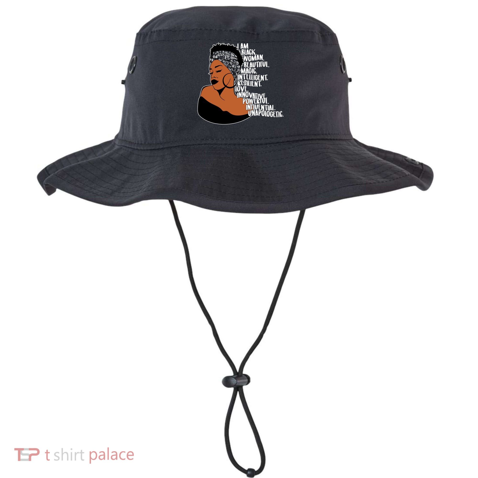 I Am A Proud Black Woman Beautiful Powerful Bucket Hat
