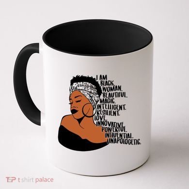 I Am A Proud Black Woman Beautiful Powerful Coffee Mug
