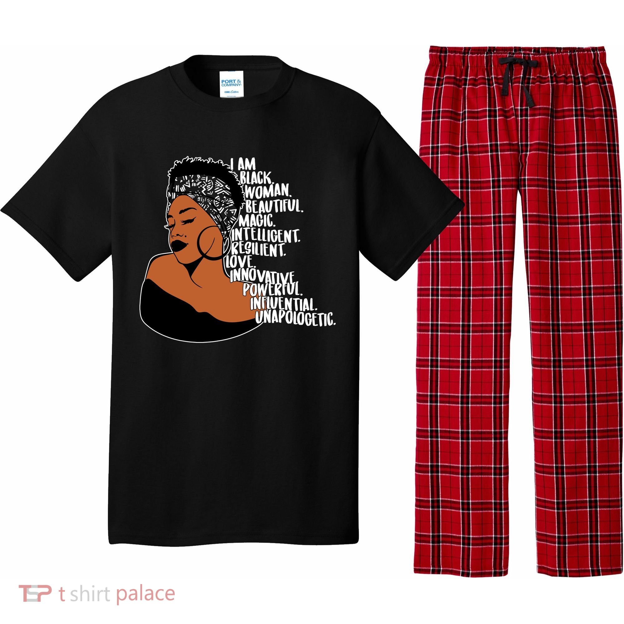 I Am A Proud Black Woman Beautiful Powerful Pajama Set