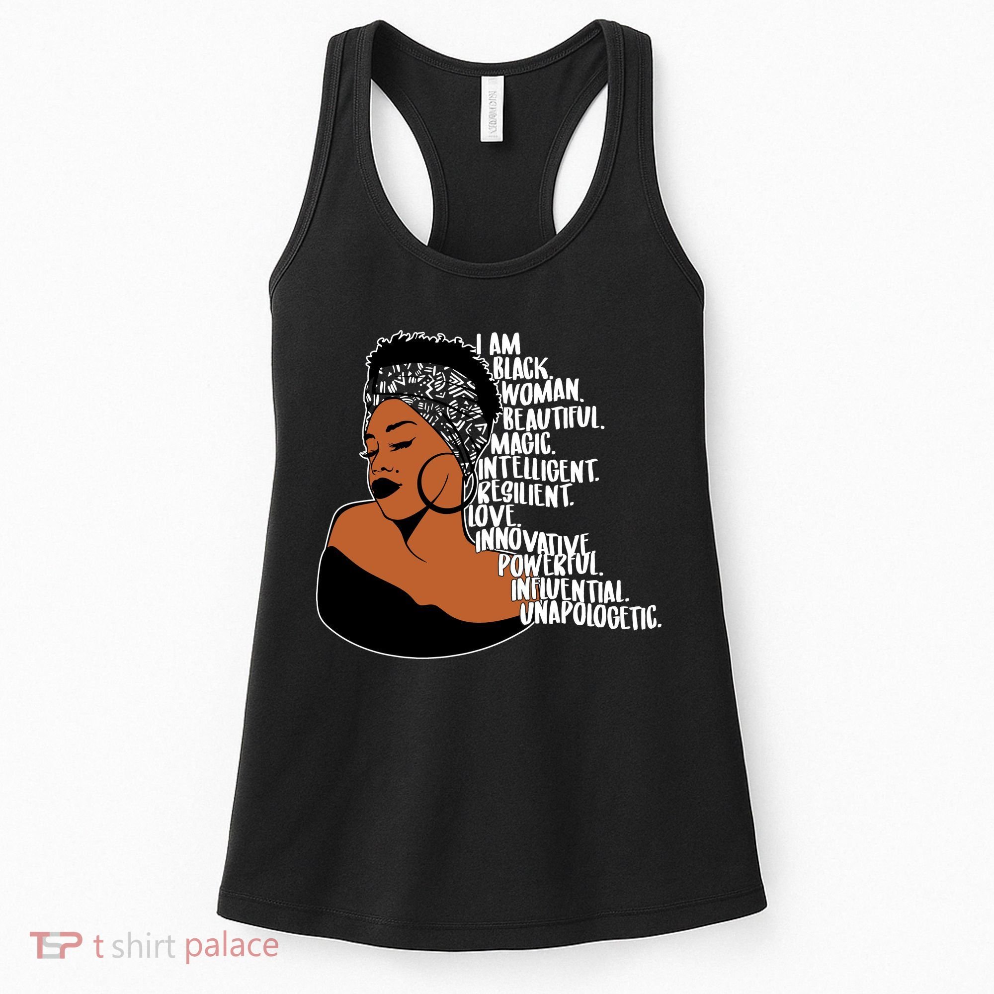 I Am A Proud Black Woman Beautiful Powerful Women's Tank Top