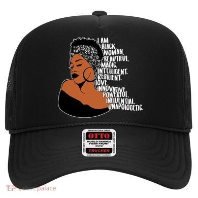 I Am A Proud Black Woman Beautiful Powerful Hat