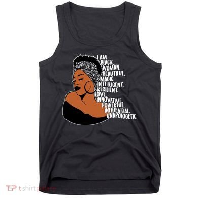I Am A Proud Black Woman Beautiful Powerful Tank Top