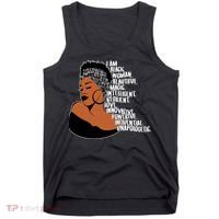I Am A Proud Black Woman Beautiful Powerful Tank Top thumb 0