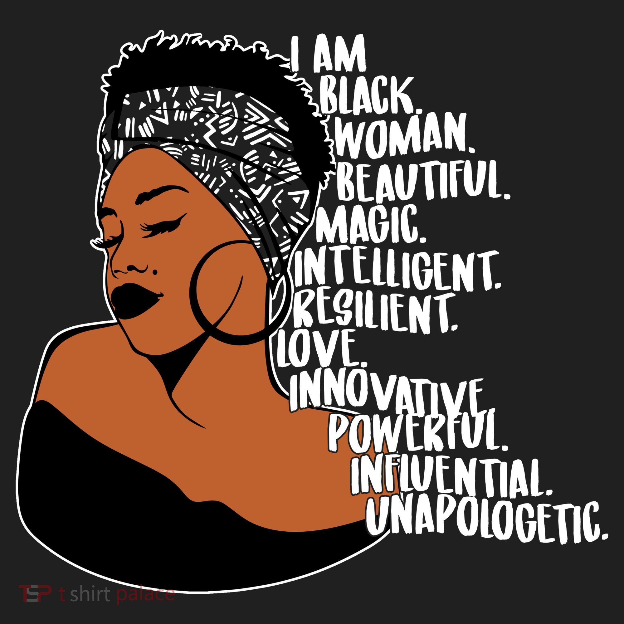 I Am A Proud Black Woman Beautiful Powerful Golf Towel