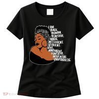 I Am A Proud Black Woman Beautiful Powerful Women's T-Shirt thumb 0