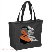 I Am A Proud Black Woman Beautiful Powerful Tote Bag thumb 2