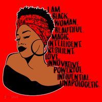 I Am A Proud Black Woman Beautiful Powerful Santa Hat thumb 1