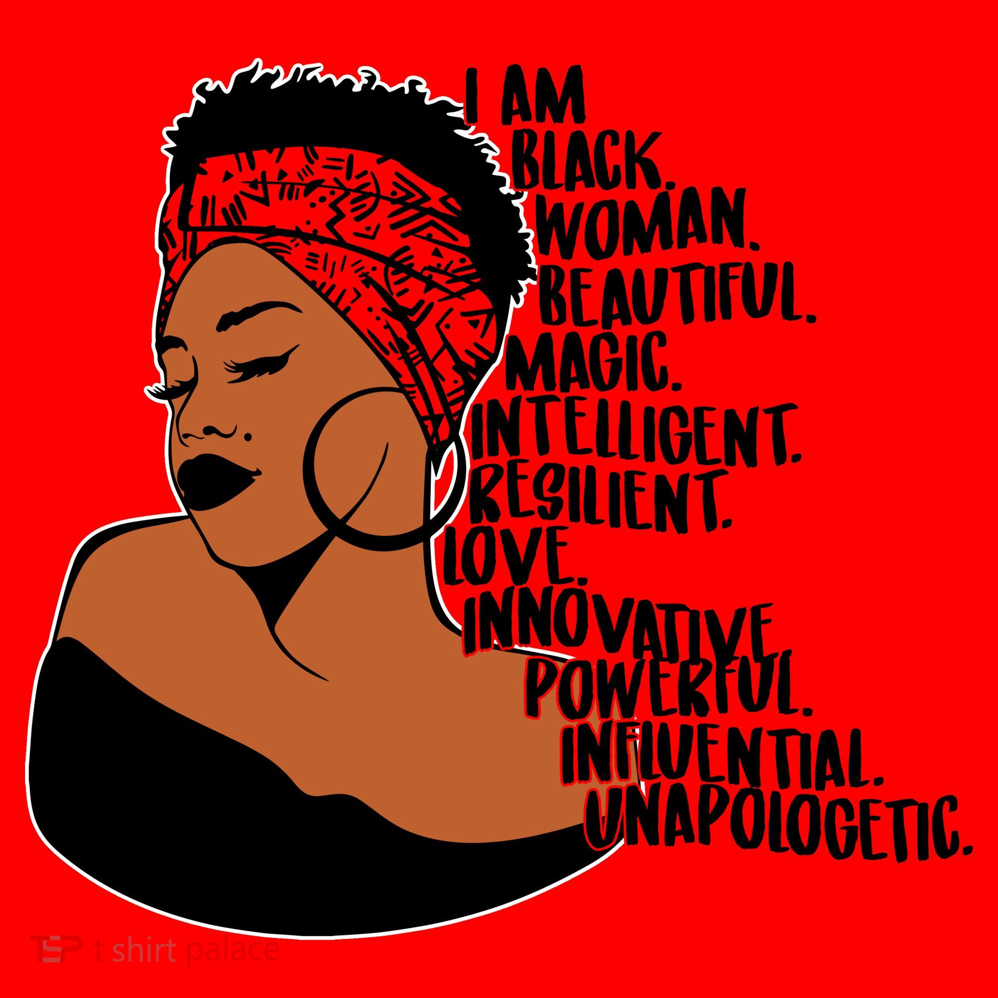 I Am A Proud Black Woman Beautiful Powerful Santa Hat