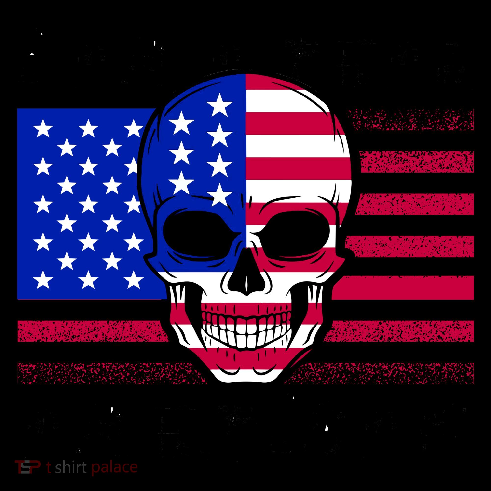 I Am A Real American Skull Flag Coffee Mug