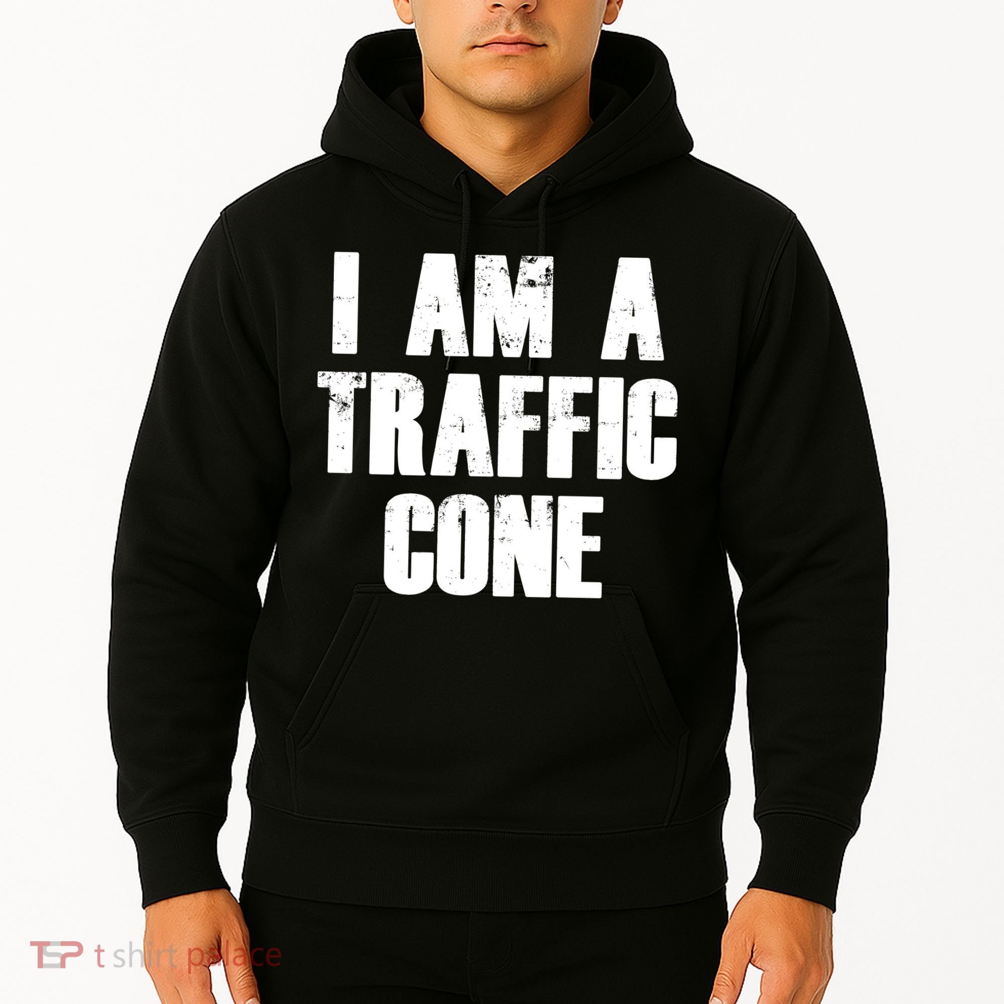 I Am a Traffic Cone Lazy costume Hoodie