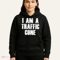 I Am a Traffic Cone Lazy costume Hoodie thumb 5