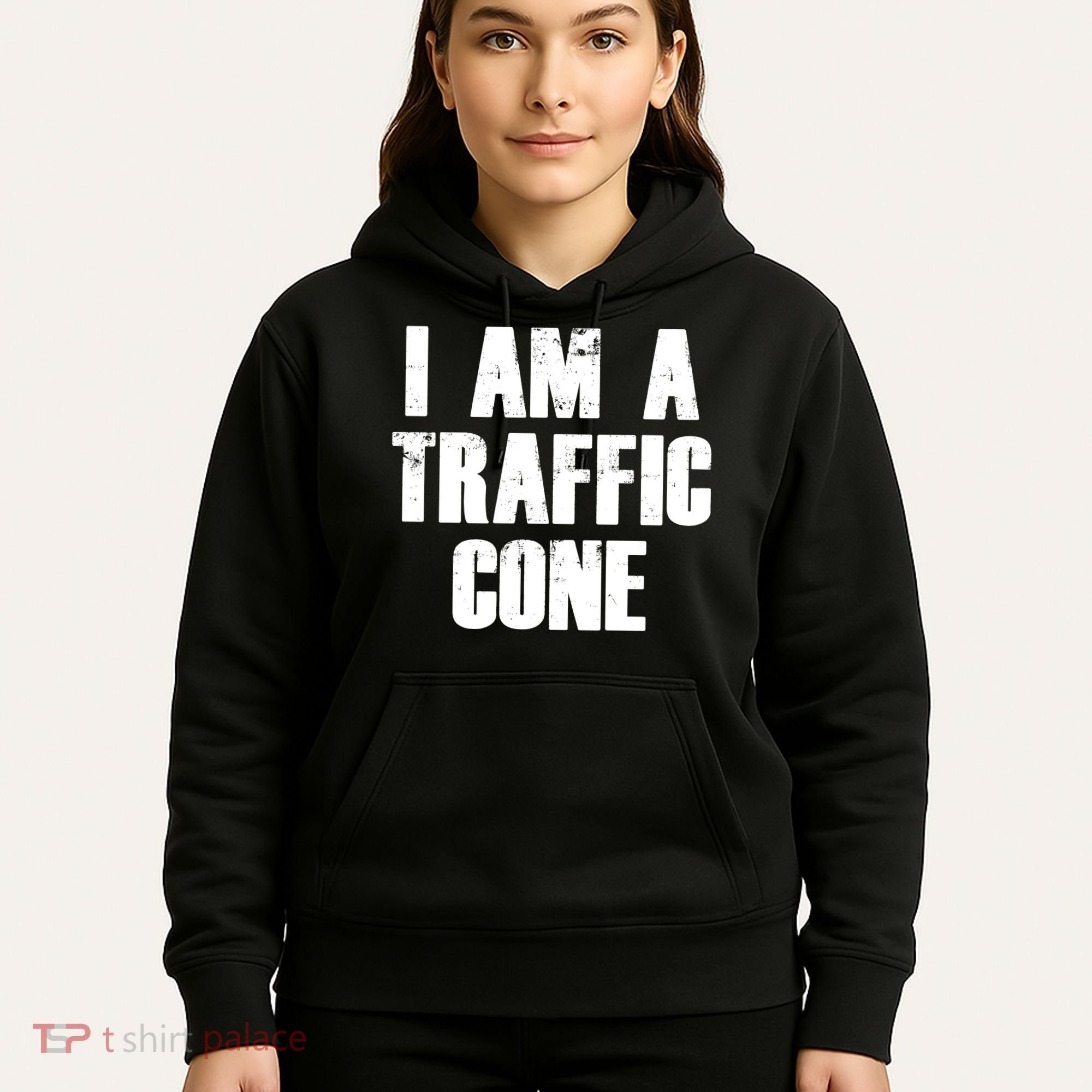 I Am a Traffic Cone Lazy costume Hoodie