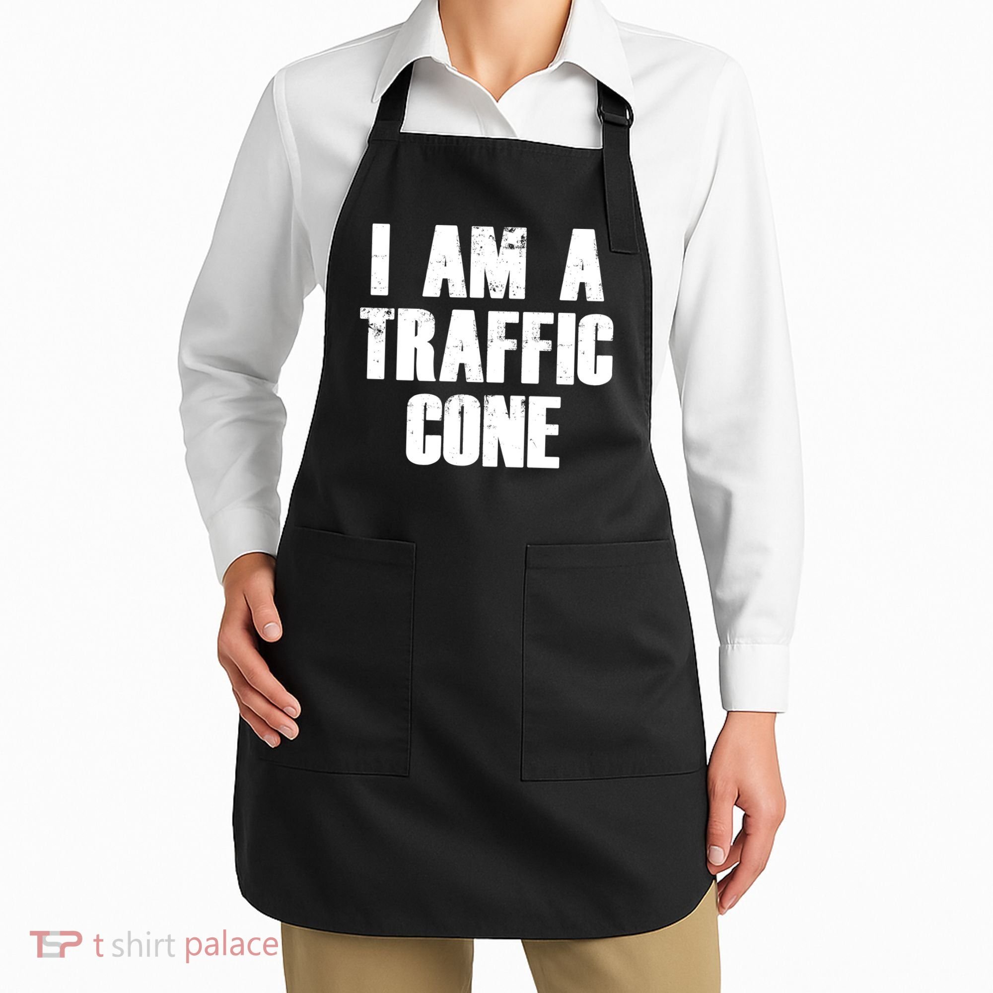 I Am a Traffic Cone Lazy costume Apron