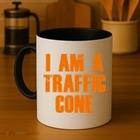 I Am a Traffic Cone Lazy costume Coffee Mug thumb 4