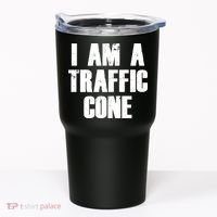I Am a Traffic Cone Lazy costume Tumbler thumb 0