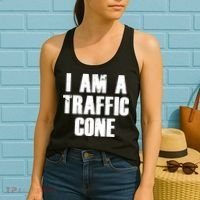 I Am a Traffic Cone Lazy costume Women's Tank Top thumb 2