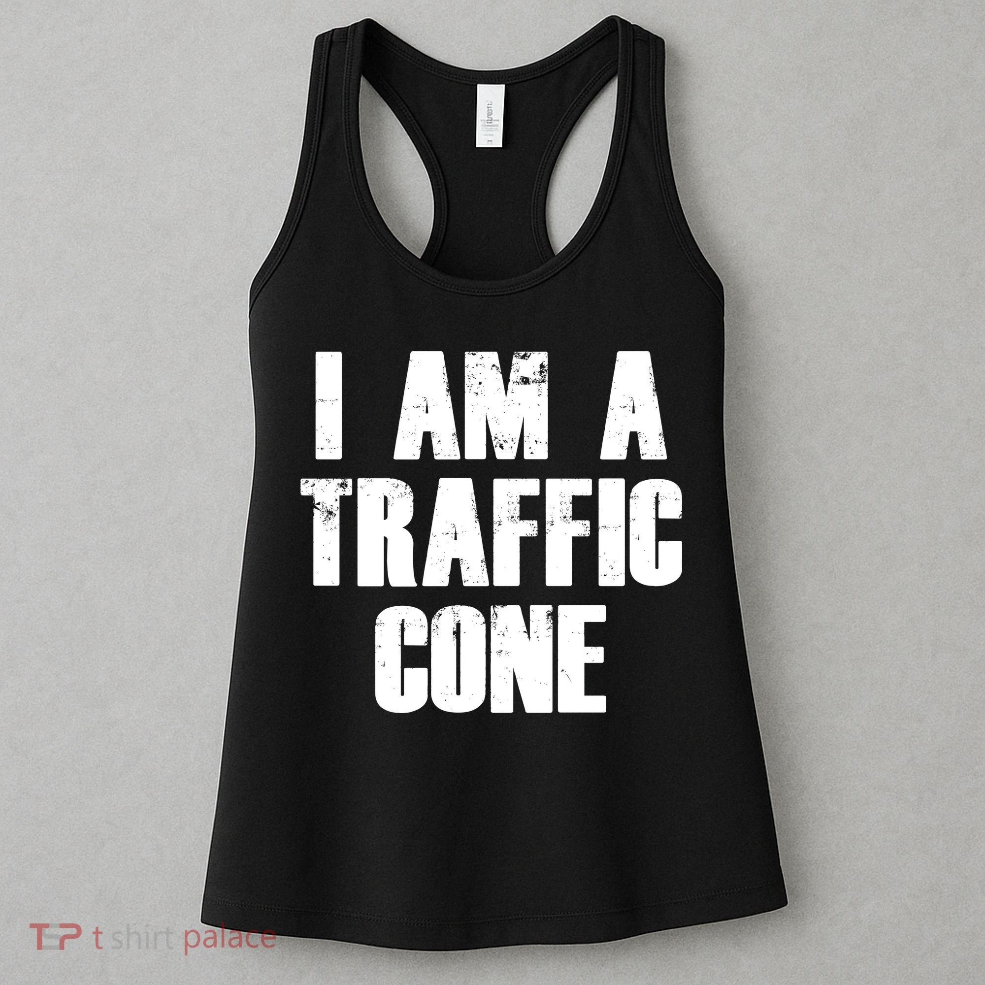 I Am a Traffic Cone Lazy costume Women's Tank Top