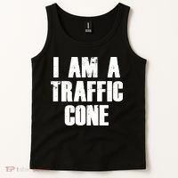 I Am a Traffic Cone Lazy costume Tank Top thumb 2