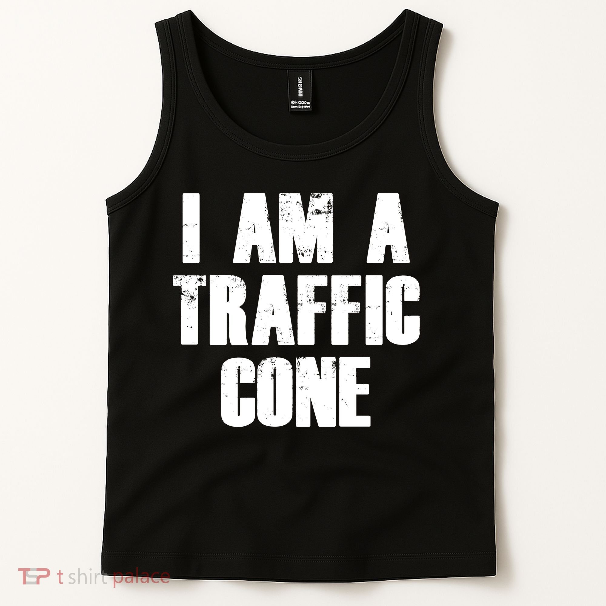 I Am a Traffic Cone Lazy costume Tank Top