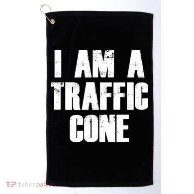 I Am a Traffic Cone Lazy costume Golf Towel