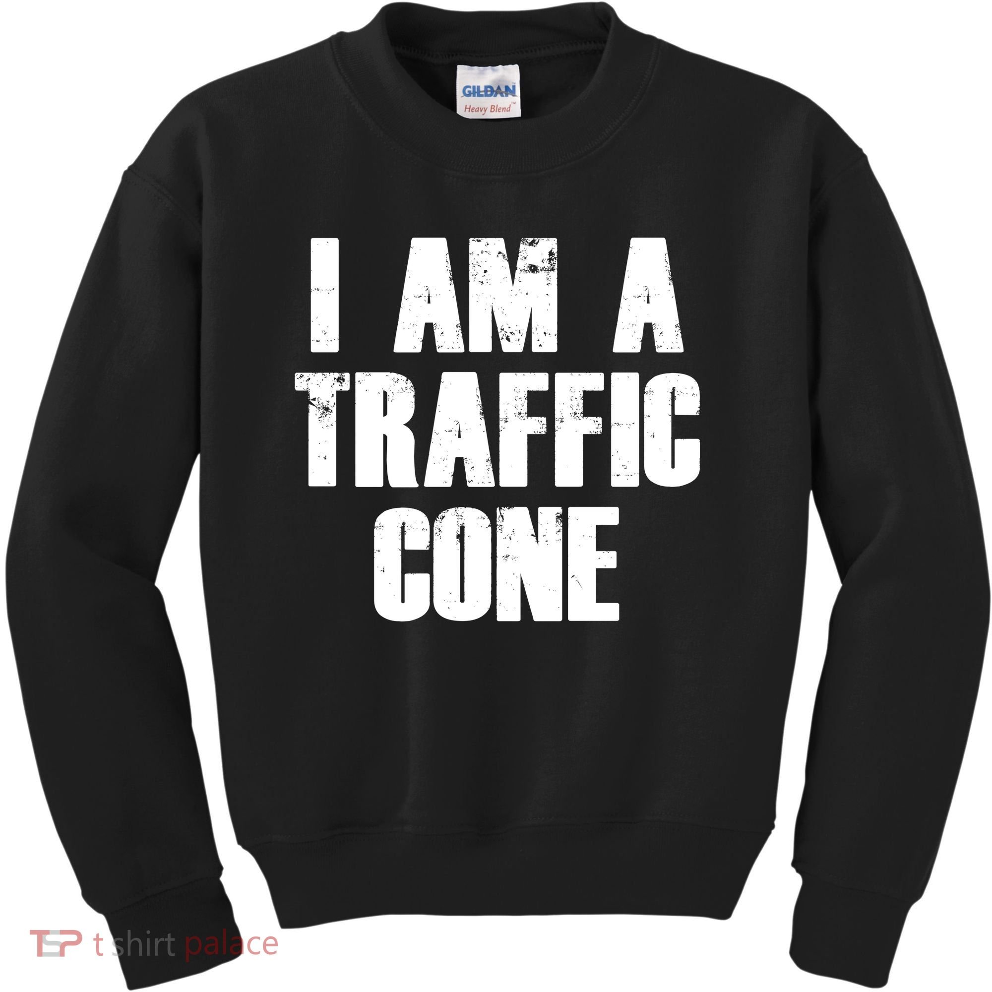 I Am a Traffic Cone Lazy costume Kids Sweatshirt