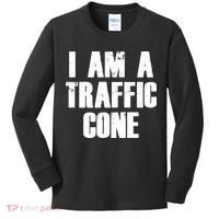 I Am a Traffic Cone Lazy costume Kids Long Sleeve Shirt thumb 0