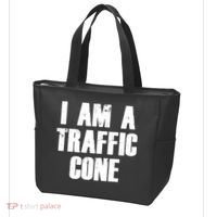I Am a Traffic Cone Lazy costume Tote Bag thumb 3