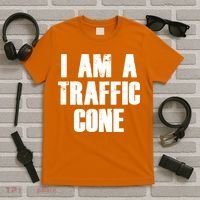 I Am a Traffic Cone Lazy costume T-Shirt thumb 5