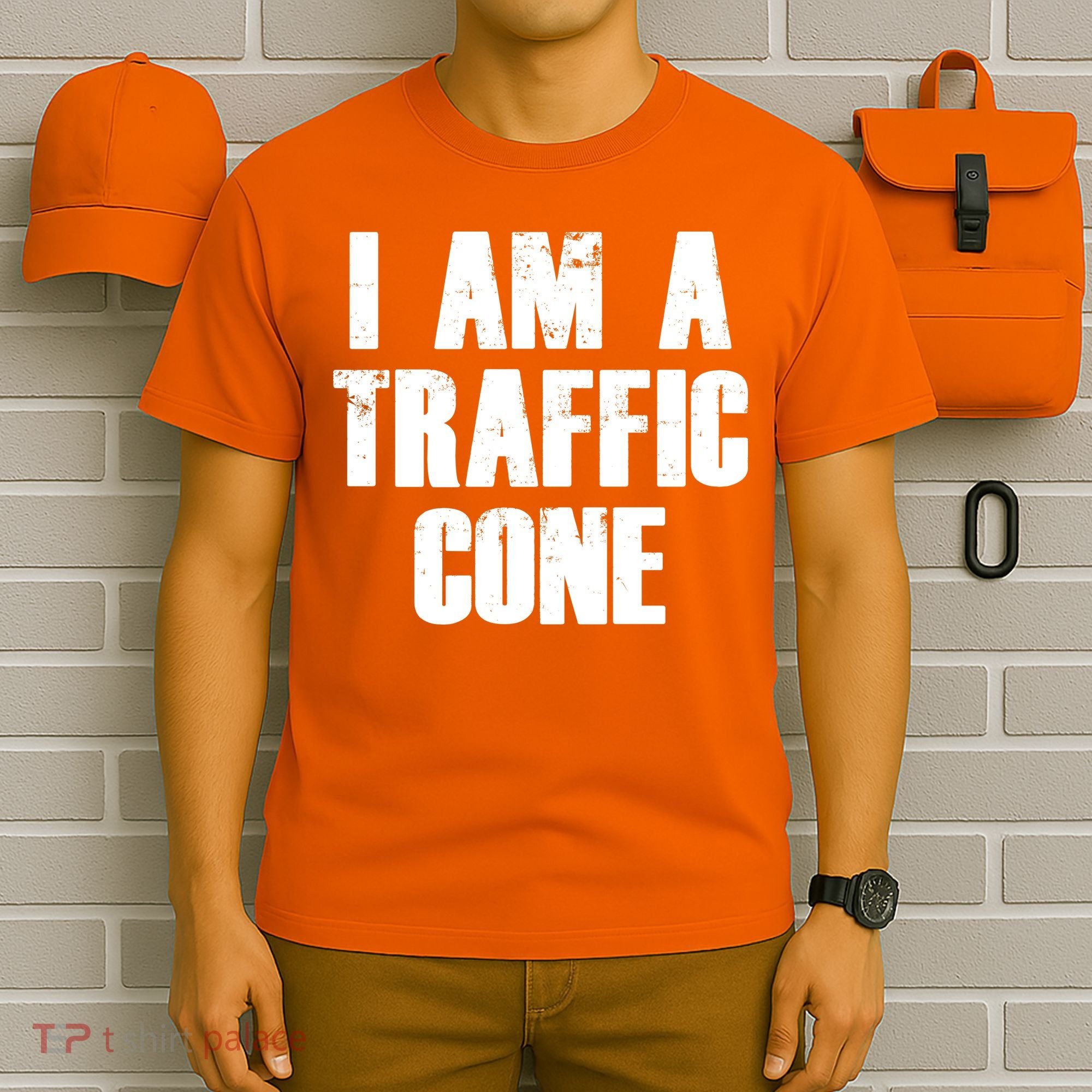 I Am a Traffic Cone Lazy costume T-Shirt
