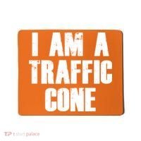 I Am a Traffic Cone Lazy costume Mousepad thumb 0