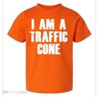 I Am a Traffic Cone Lazy costume Toddler T-Shirt thumb 0