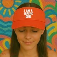 I Am a Traffic Cone Lazy costume Visor thumb 2