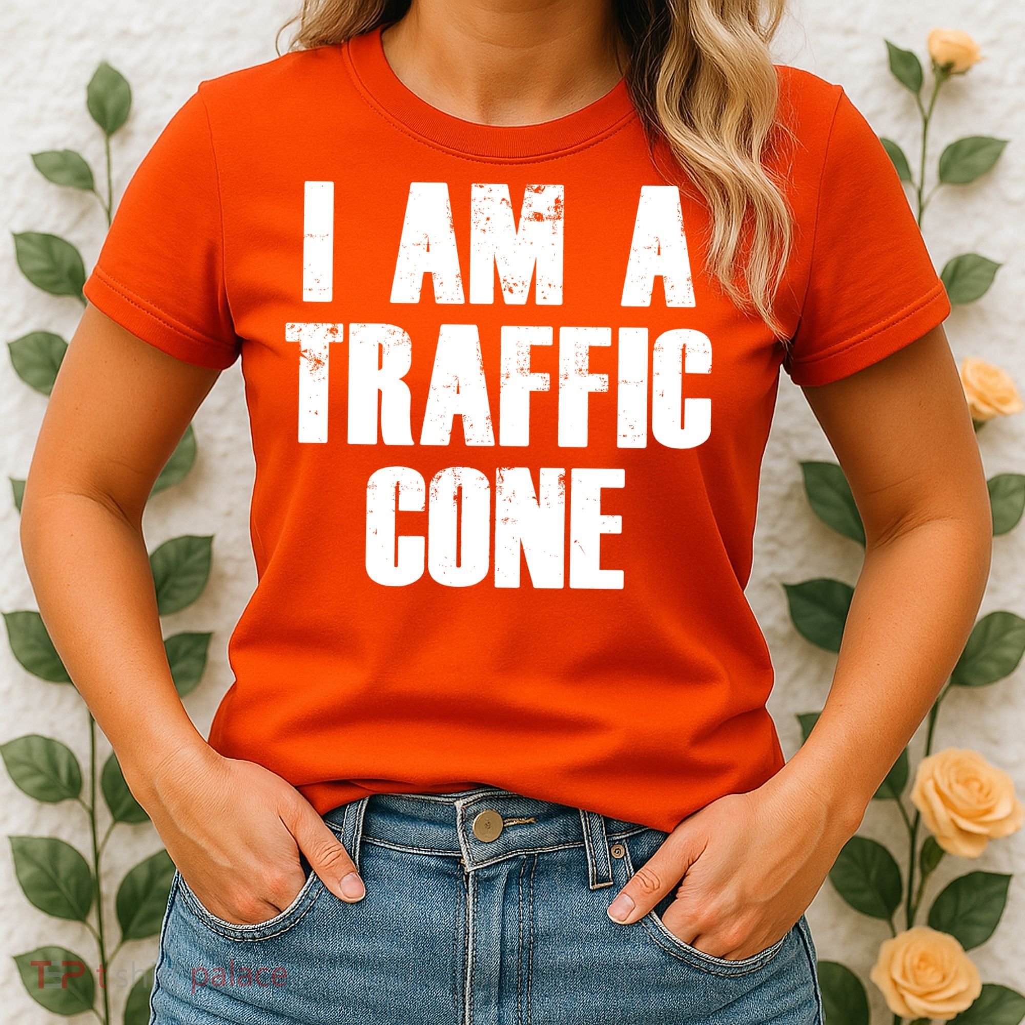 I Am a Traffic Cone Lazy costume Women's T-Shirt