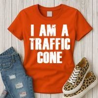 I Am a Traffic Cone Lazy costume Women's T-Shirt thumb 3