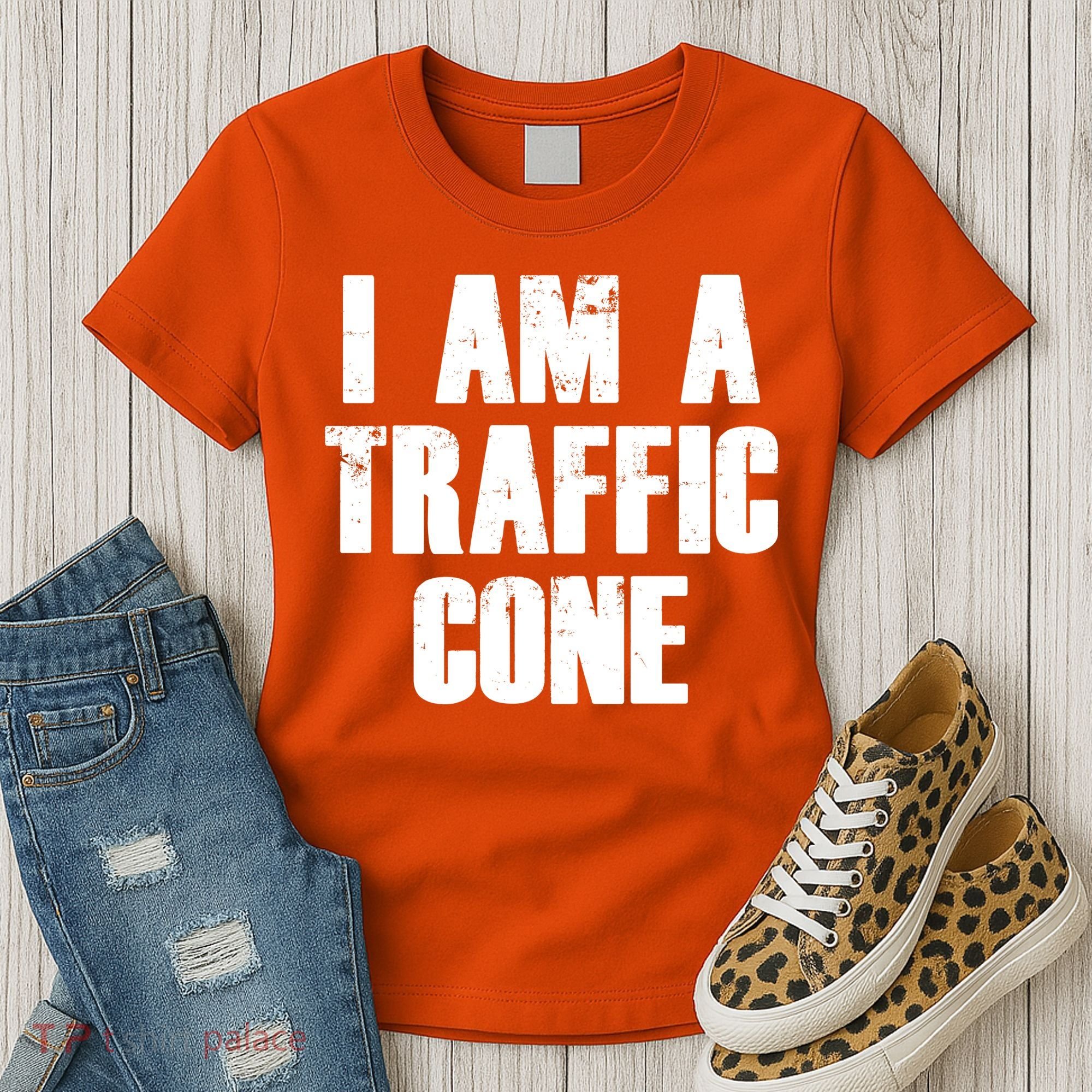 I Am a Traffic Cone Lazy costume Women's T-Shirt